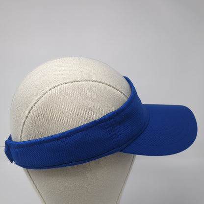 Unbranded Strapback Sun Visor Hat Blue OS Adjustable Lightweight Embroidered