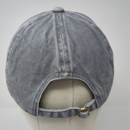 Dog Mom Slideback Baseball Cap Gray One Size Adjustable Embroidered 6 Panel
