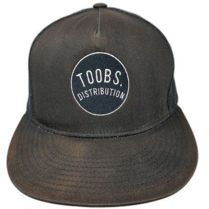 Yupoong Trucker Hat Black One Size Toobs Distribution Mesh Back Snapback Logo
