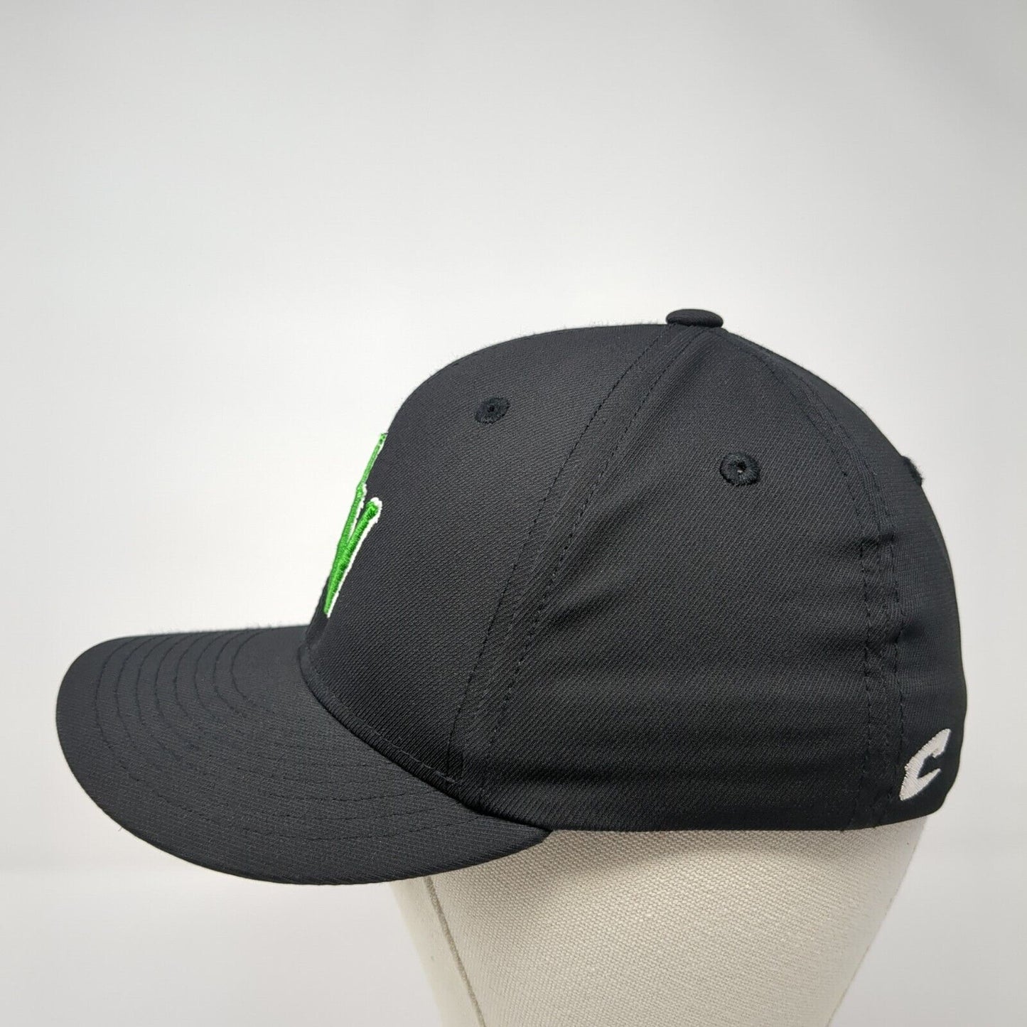 WV Fitted Hat Black XS-S Embroidered Solid 6 Panel C Fit Champro