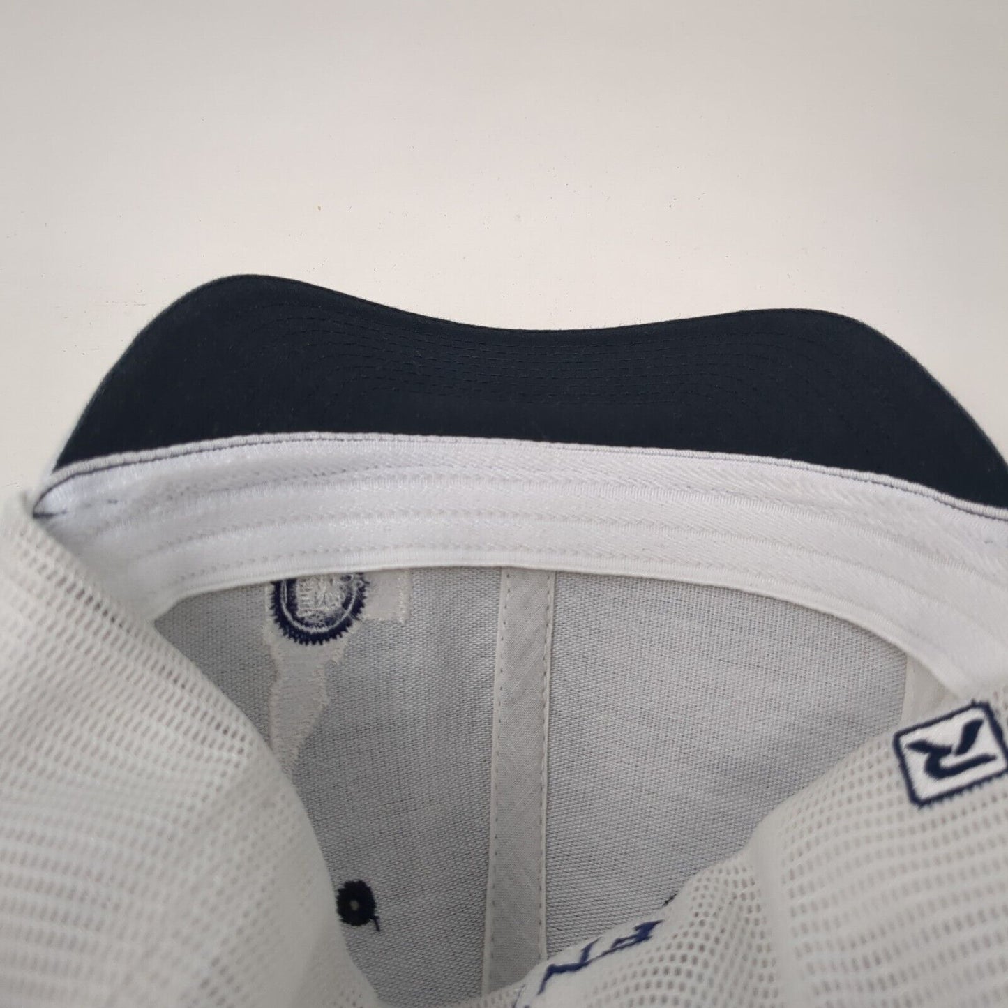 FNT Idaho Fitted Mesh Back Trucker Hat Blue S-M Embroidered Colorblock