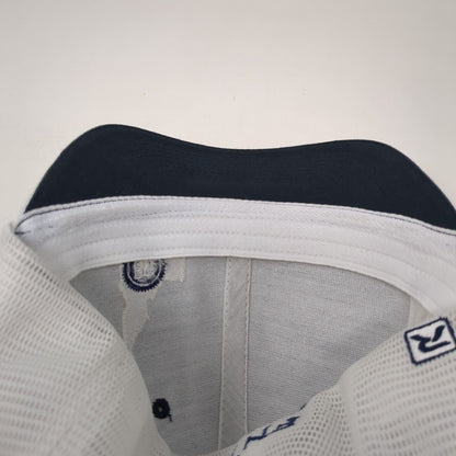 FNT Idaho Fitted Mesh Back Trucker Hat Blue S-M Embroidered Colorblock