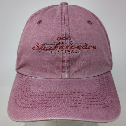 Port Authority Baseball Cap Red One Size Idaho Shakespeare Festival Cotton Hat