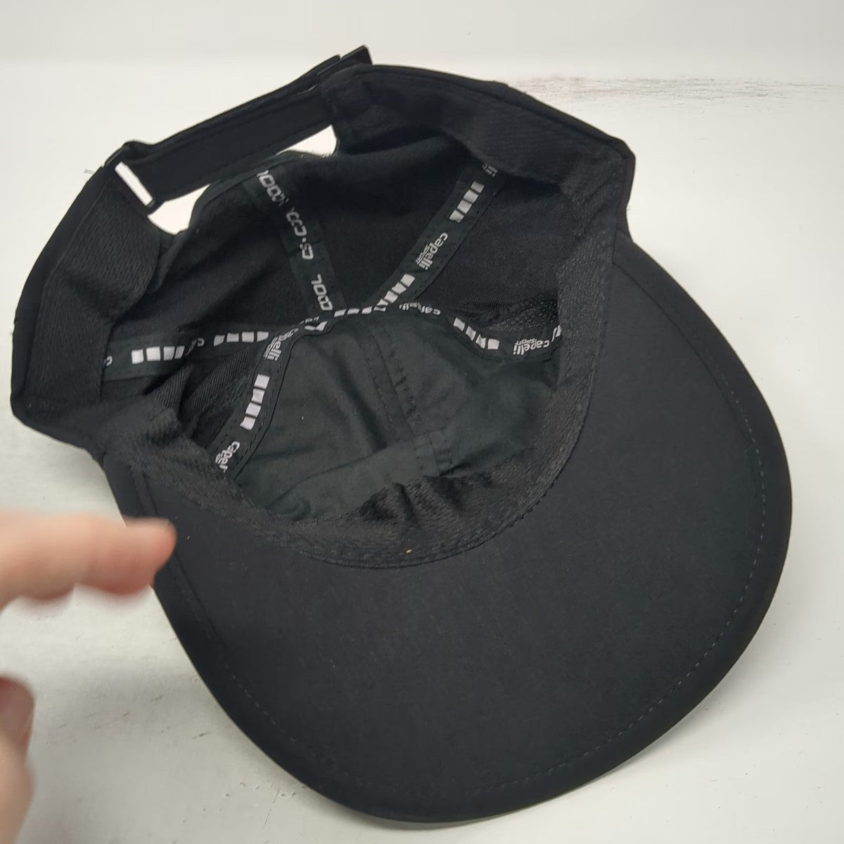 Capelli Sport Baseball Cap Black One Size Performance Mesh Strapback Hat