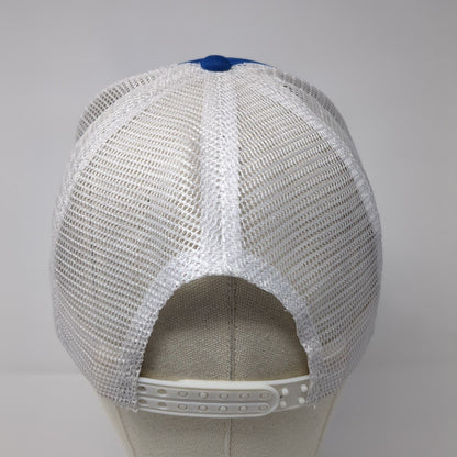 Crux Fermentation Project Snapback Trucker Hat Blue One Size Mesh Back