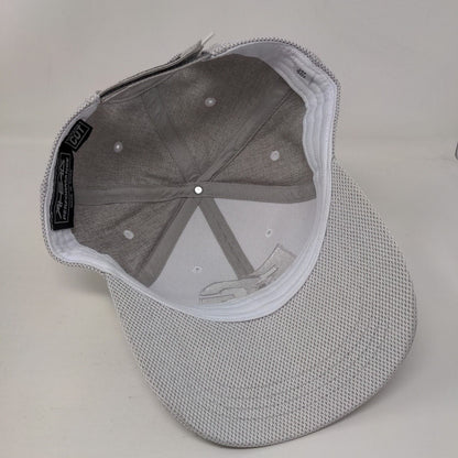 F&G Strapback Trucker Hat Gray One Size Classic Cut Vented Holes 6 Panel Ahead