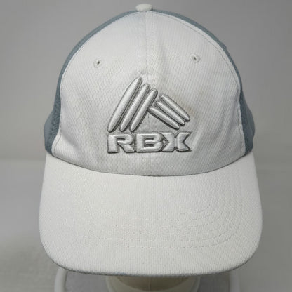 RBX Baseball Cap White Gray One Size Athletic Mesh Strapback Embroidered Logo
