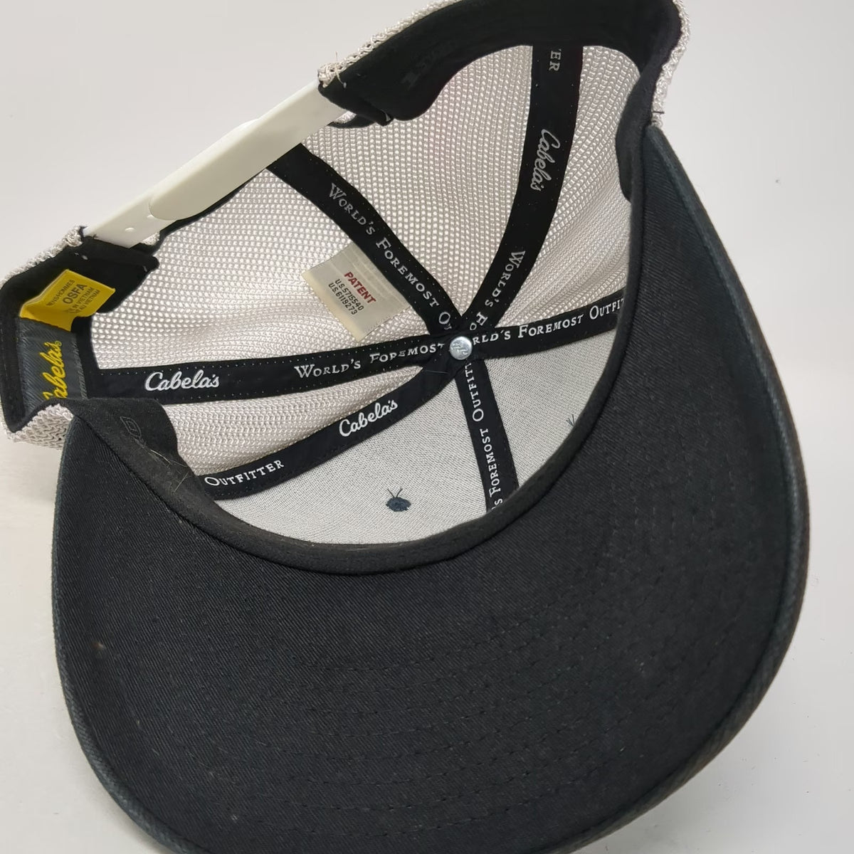 Cabela's Trucker Hat Blue Gray One Size Snapback Mesh World's Foremost Outfitter