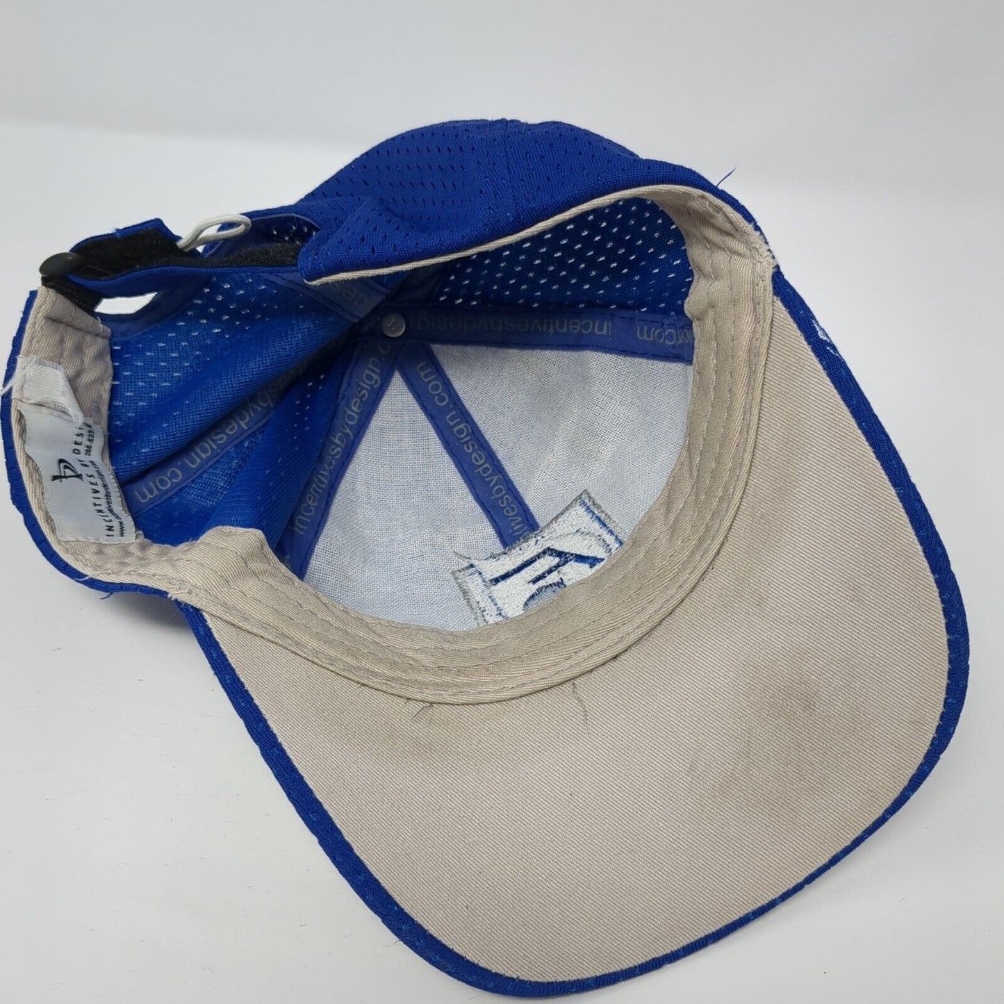 Incentives by Design Strapback Hat Blue One Size Adjustable Embroidered 6 Panel