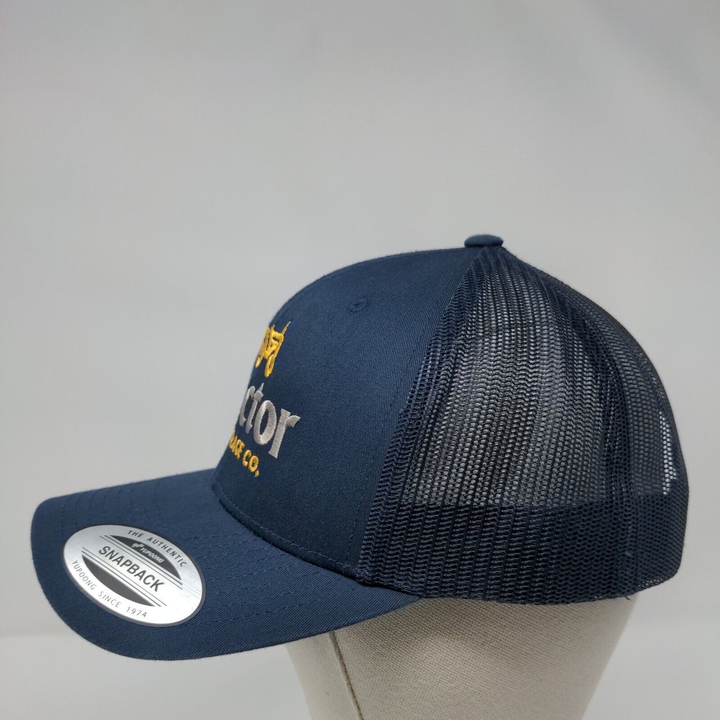 Tractor Beverage Co. Snapback Trucker Hat Blue One Size The Classics Yupoong