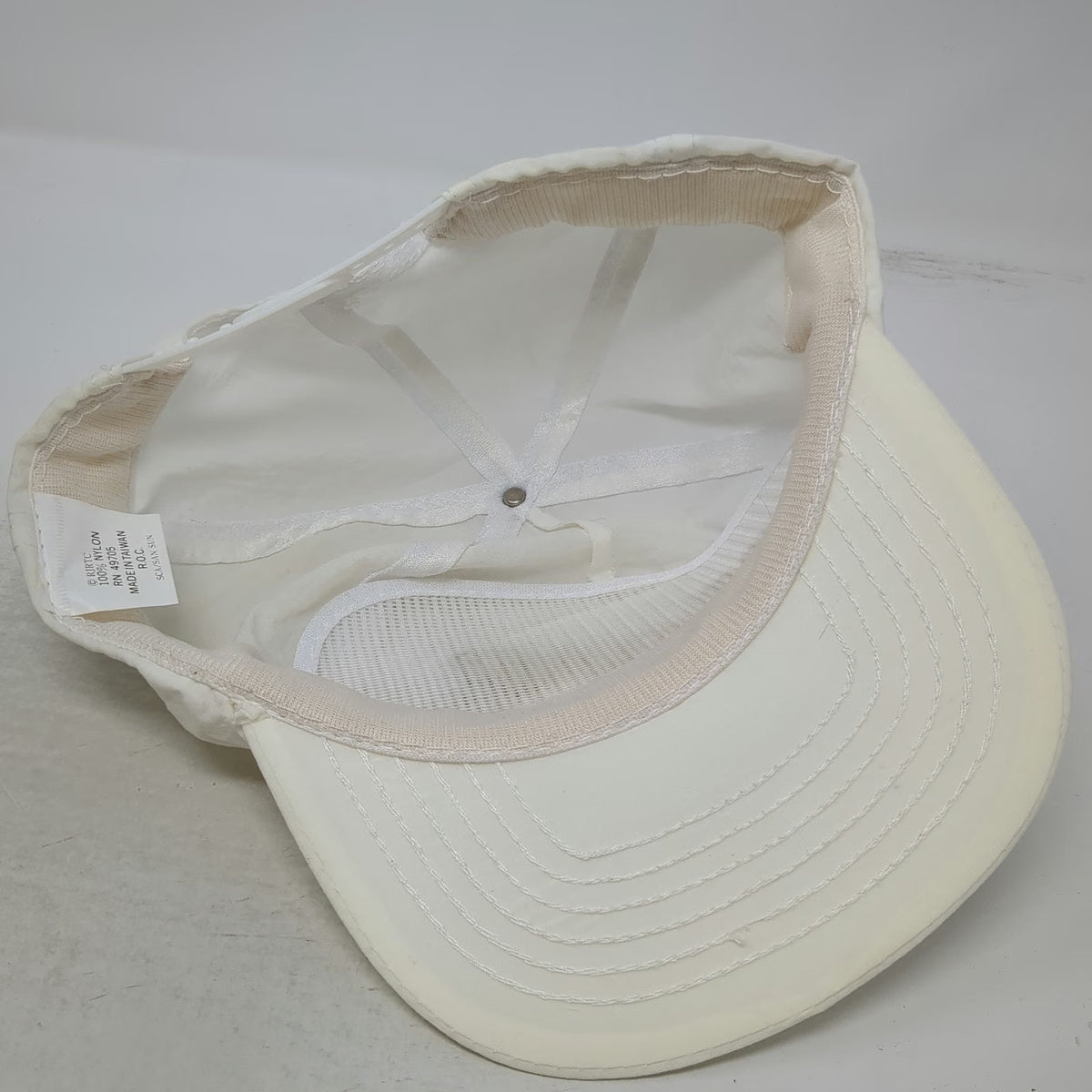 Winston The Wrap White Trucker Hat Snapback Nylon Advertising Promo Vintage