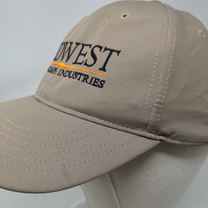 Midwest Landscape Industries Adult Strapback Hat Tan One Size Outdoor Cap