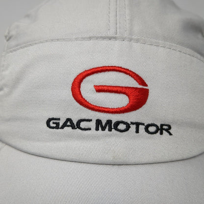 GAC Motor Fitted 5 Panel Hat Gray One Size Mesh Trim Embroidered