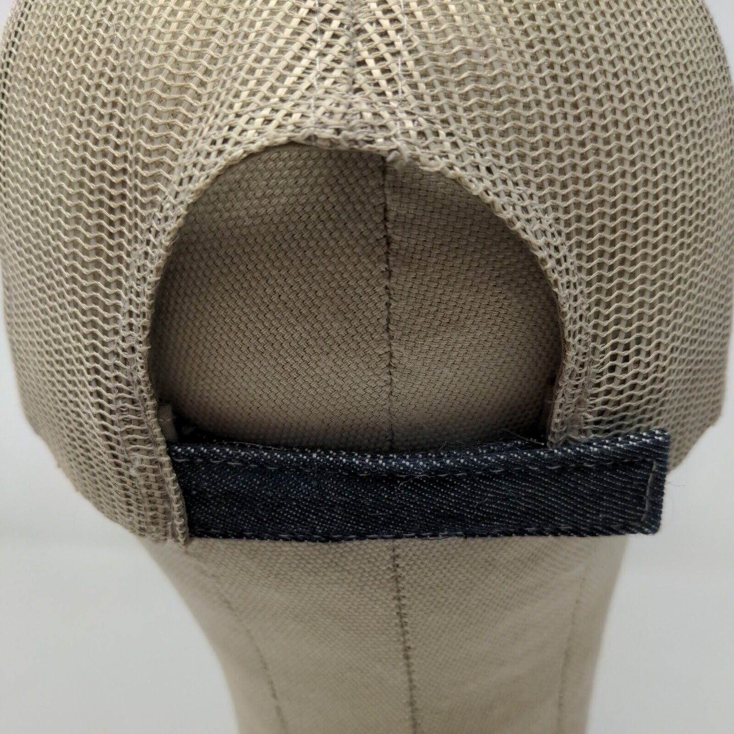 Panera Bread Men's Strapback Mesh Back Hat Blue Tan Adjustable Employee