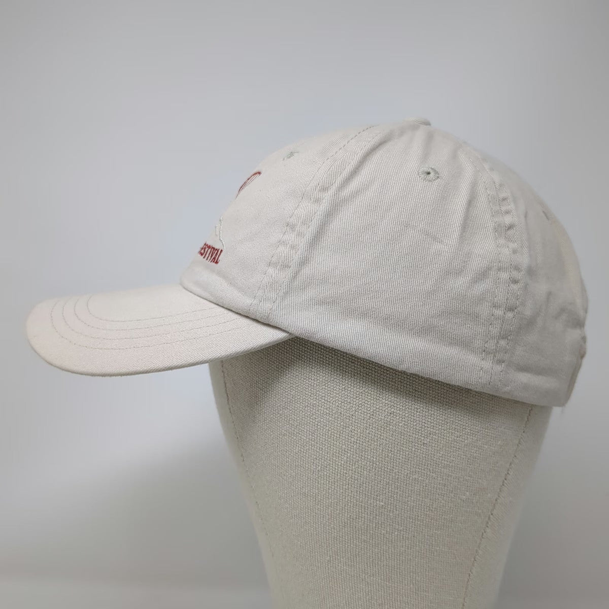 Creede Balloon Festival Beige Baseball Cap One Size Embroidered Hat Strapback