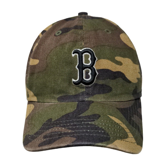 Twins Enterprise Boys Slideback Hat Camo Embroidered Boston Red Sox Logo