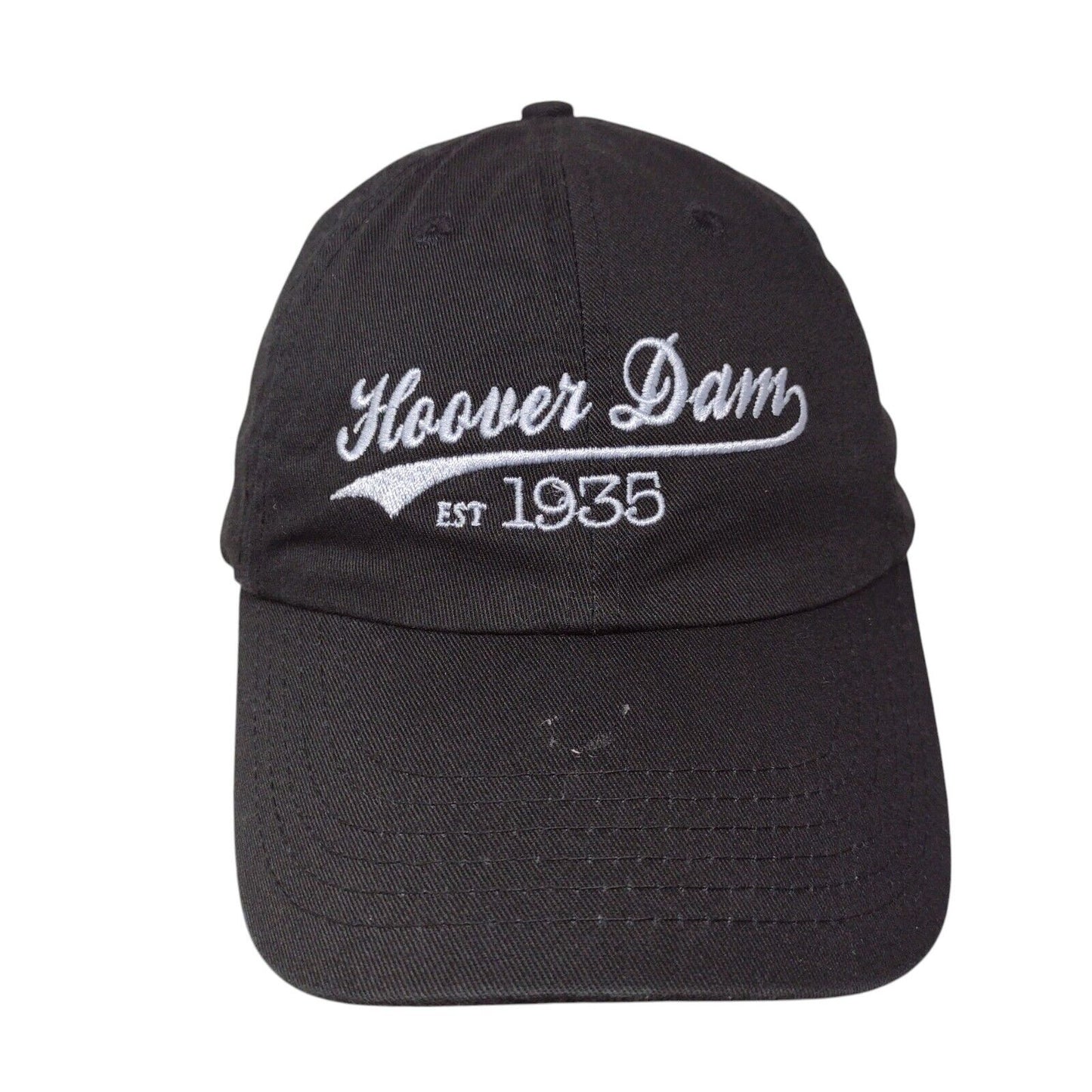 Hoover Dam Est. 1935 Slideback Hat Black One Size Adjustable Embroidered Cotton