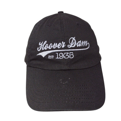 Hoover Dam Est. 1935 Slideback Hat Black One Size Adjustable Embroidered Cotton