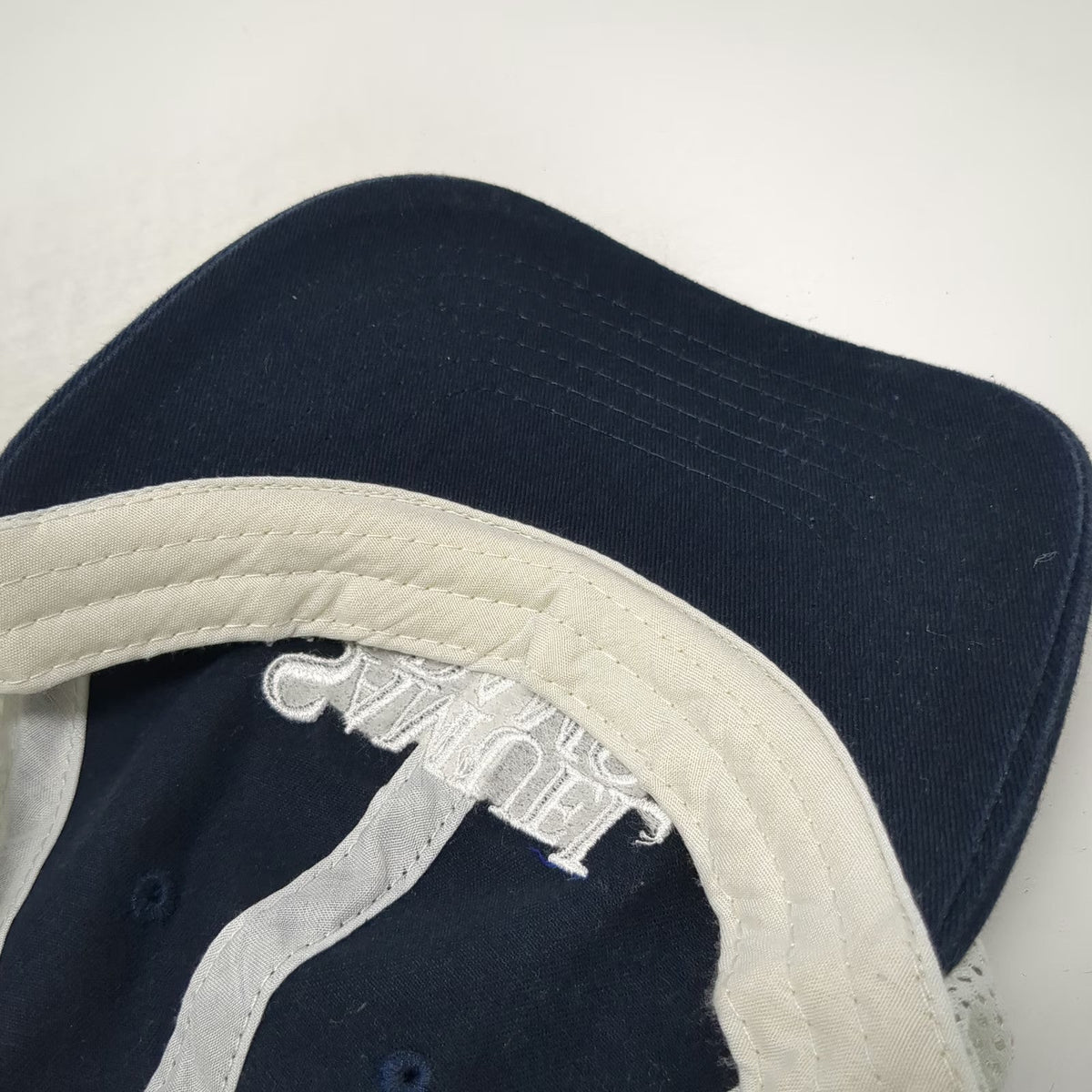 Samuel Adams Blue Baseball Cap One Size Mesh Beer Logo Strapback Hat Boston Brew