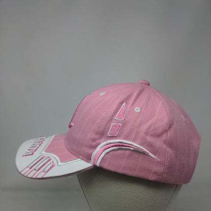 Atlanta Strapback Hat Pink One Size Adjustable Embroidered 6 Panel