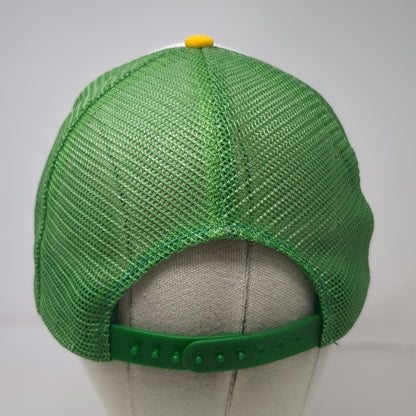 Sportcap Trucker Hat White Green Yellow L Camp Wilson Frontier Days Mesh Foam
