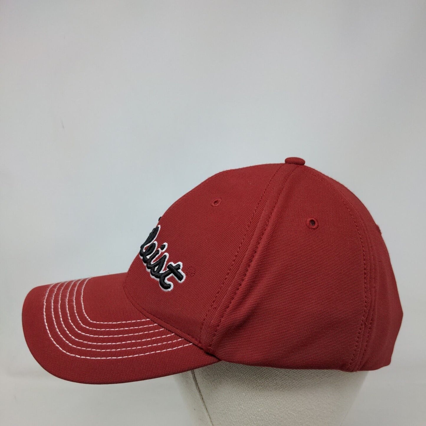 Titleist Fitted Hat Red Large-XL Embroidered 6 Panel Vent Holes