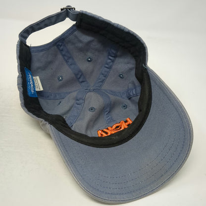 HOKA Baseball Cap Blue Orange One Size Adjustable Embroidered Cotton Logo Hat