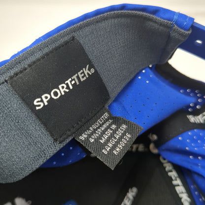 Sport-Tek Trucker Hat Blue One Size Hirning GMC Snapback Laser Cut Ventilation