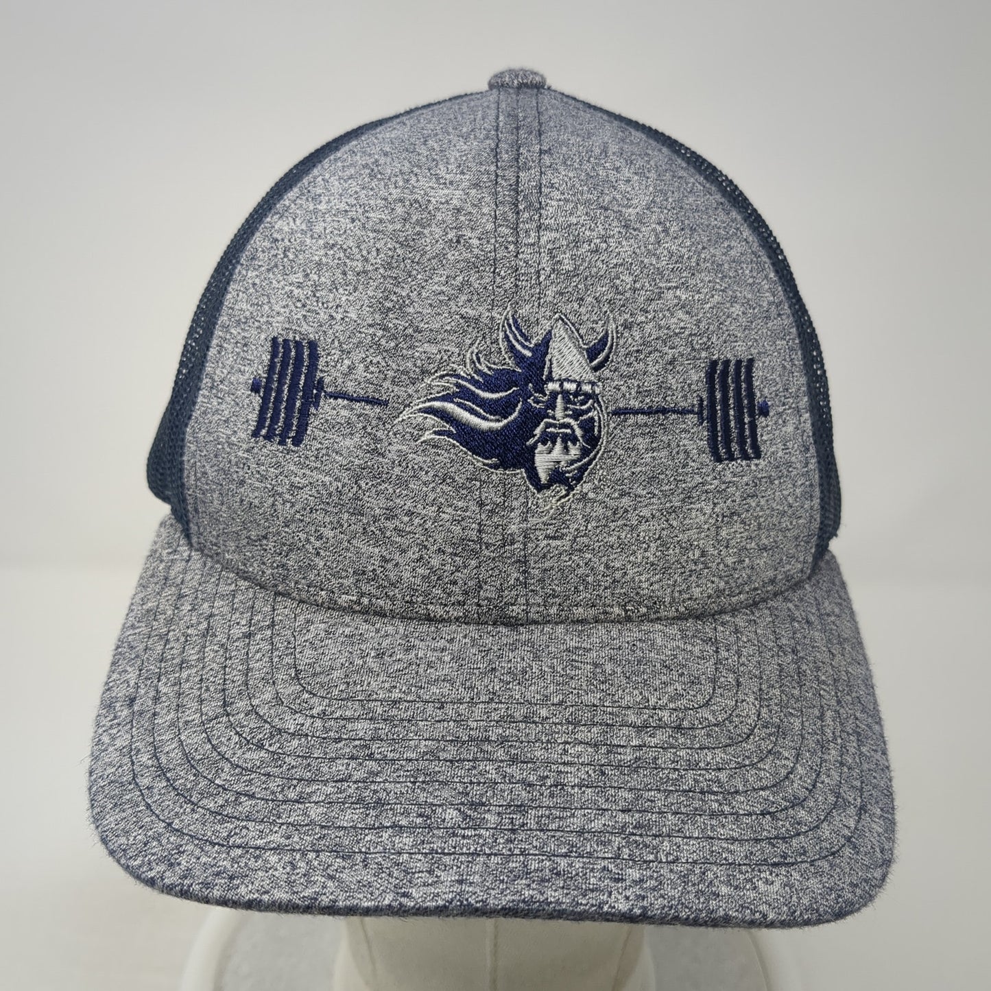 European Masters Weightlifting Snapback Trucker Hat Multi Large Mesh Back