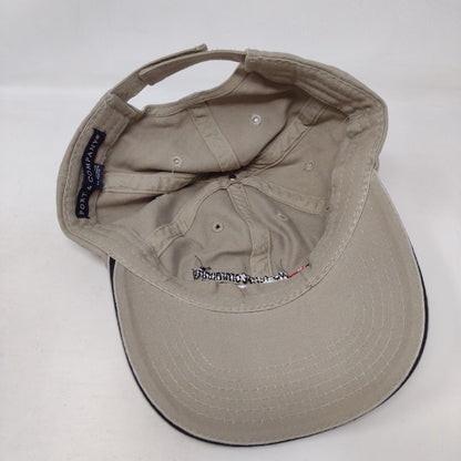 Western Community Strapback Hat Tan OS Adjustable Embroidered Port & Company