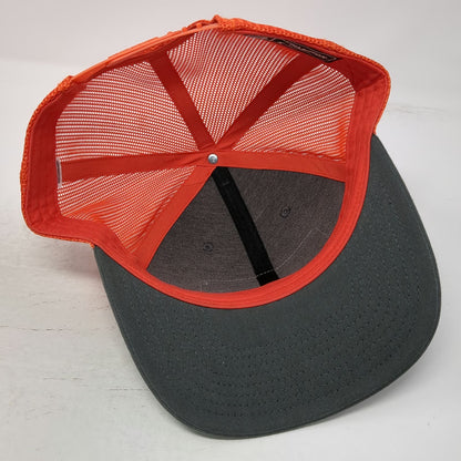 Richardson Trucker Hat Gray Orange One Size Structural Edge Engineering Snapback