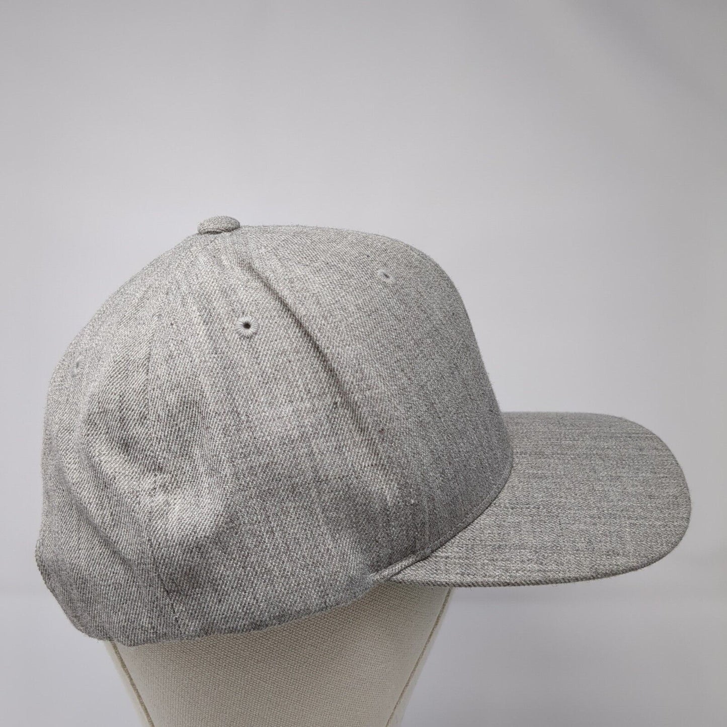 KC66 Snapback Hat Gray One Size Adjustable Embroidered The Classics Yupoong
