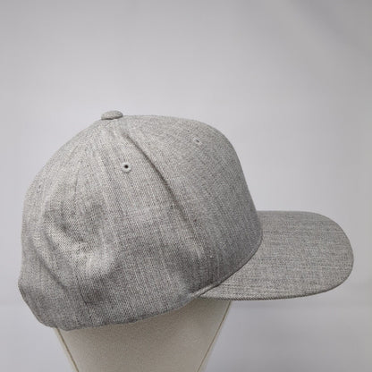 KC66 Snapback Hat Gray One Size Adjustable Embroidered The Classics Yupoong