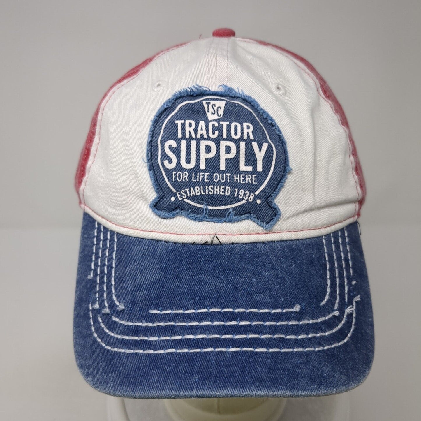 TSC Tractor Supply For Life Out Here Est 1938 Snapback Hat Multi OS Colorblock