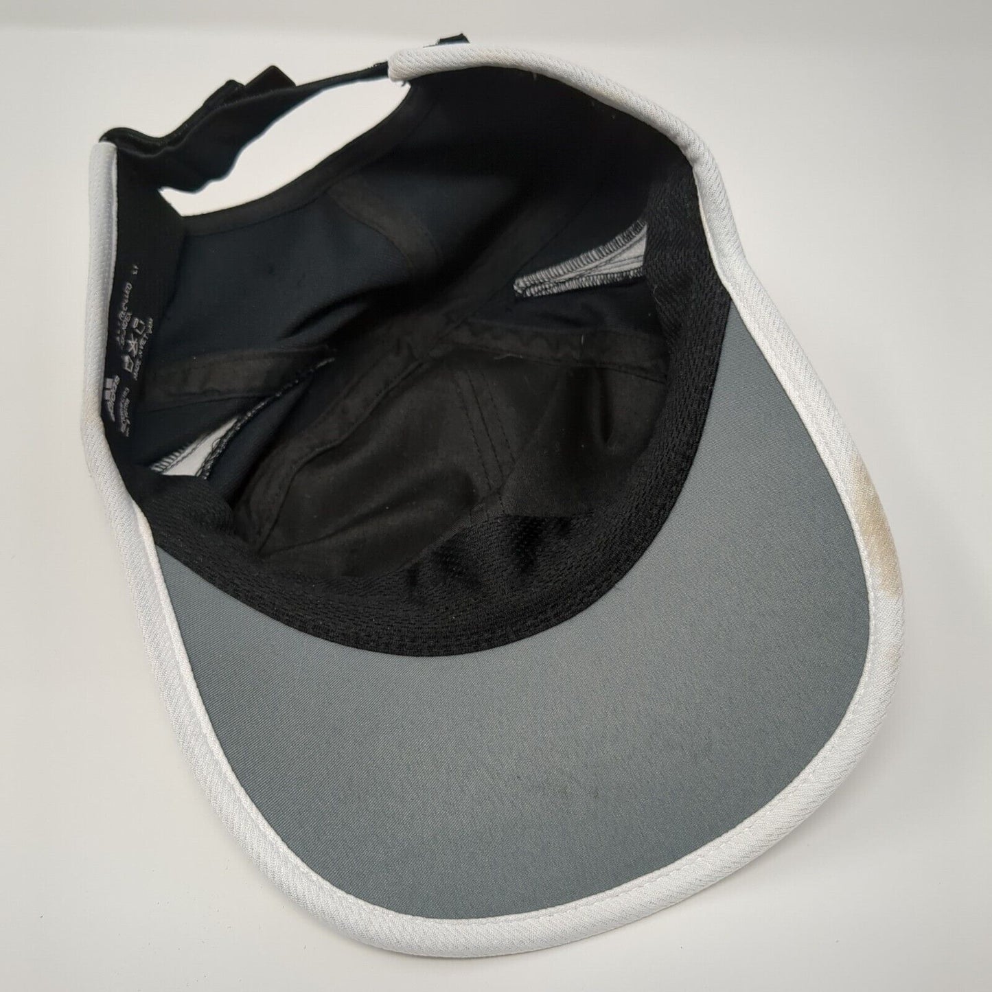 Adidas Aeroready Strapback Hat Black One Size 3 Stripes White Trim