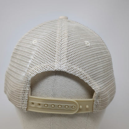 Trucker Hat Beige One Size Mesh Back Duck 2F.7 Snapback Bird Graphic Outdoor