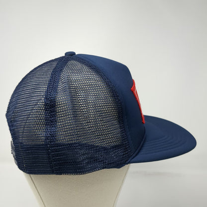 Holden Commodore Lion Patch Trucker Hat Blue Snapback Mesh Foam Vintage