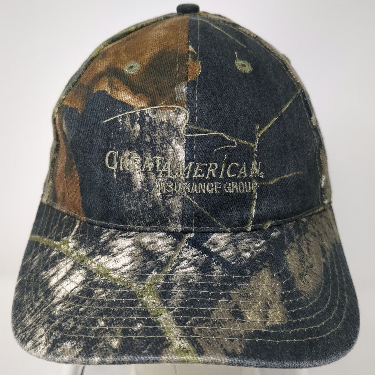 Daystone Baseball Cap Green Camo One Size Great American Insurance Group Hat