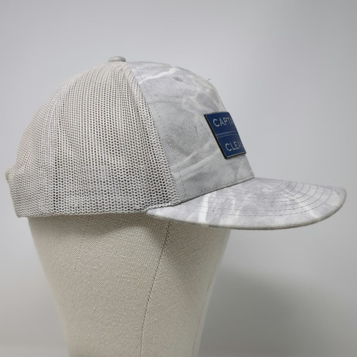 Richardson Trucker Hat Gray One Size Captains For Clean Water Mesh Snapback