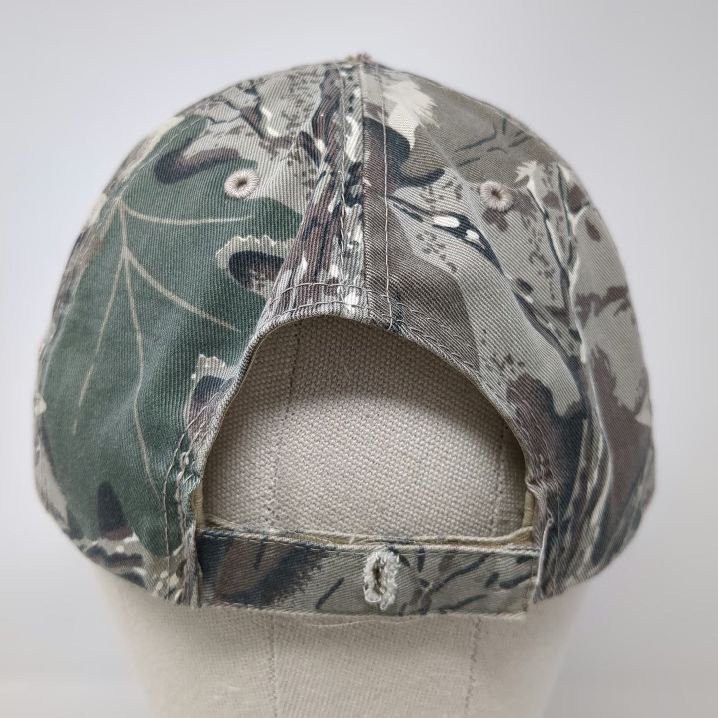 Otto Baseball Cap Green One Size Knife River Camo Embroidered Strapback Hat