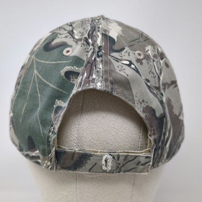 Otto Baseball Cap Green One Size Knife River Camo Embroidered Strapback Hat