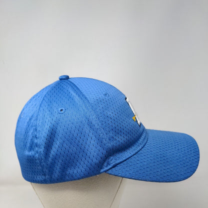 Letter A Arrow Fitted Hat Blue M-XL Embroidered Solid Pacific Headwear