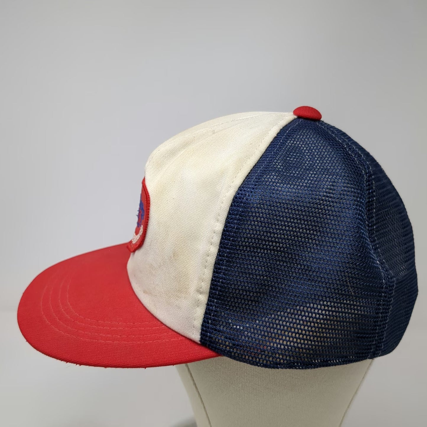 Dorfman-Pacific Trucker Hat White Heart Patch Del Monte Meat Co Snapback Vintage