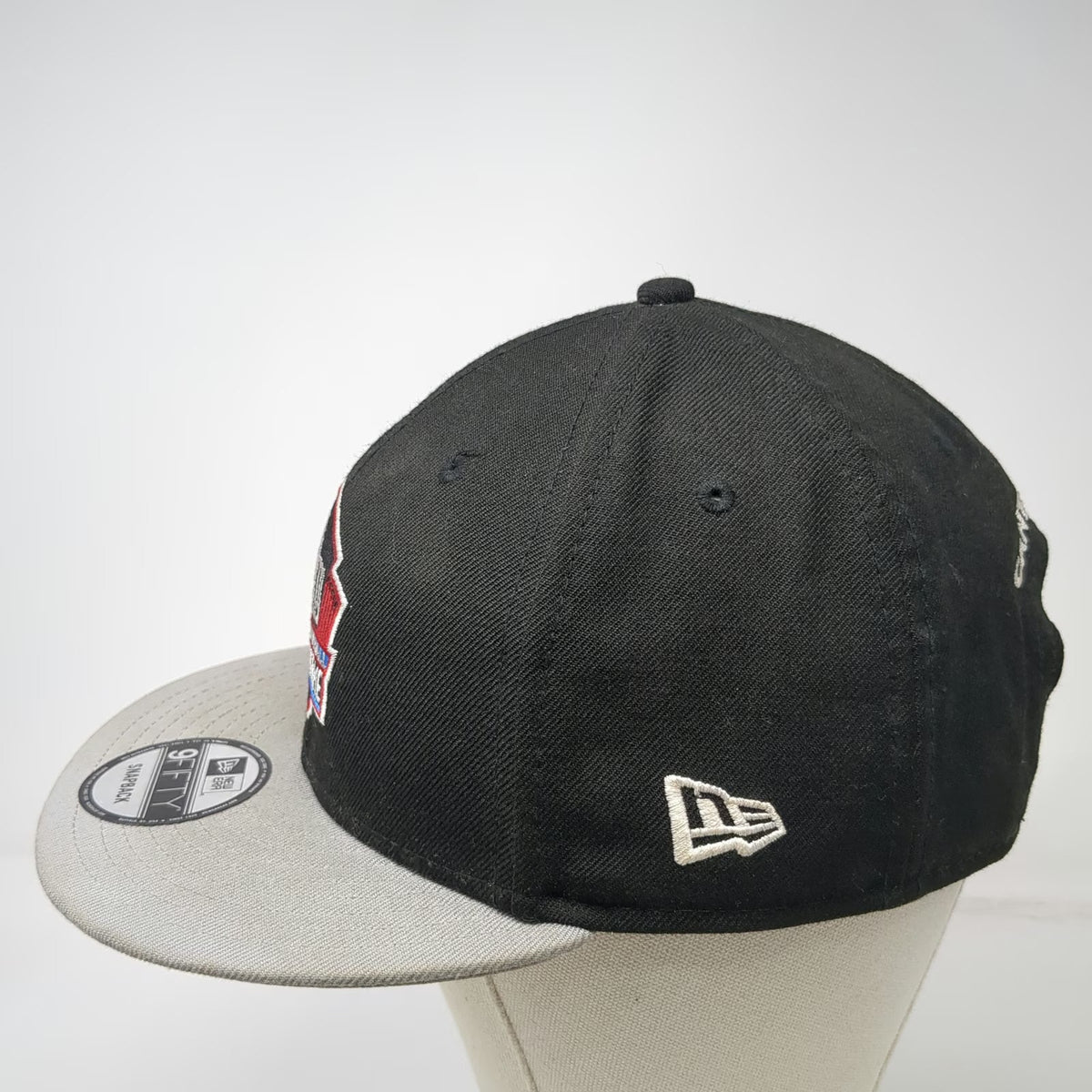 New Era 9Fifty Pro Football Hall of Fame Canton Ohio Snapback Hat Black Gray