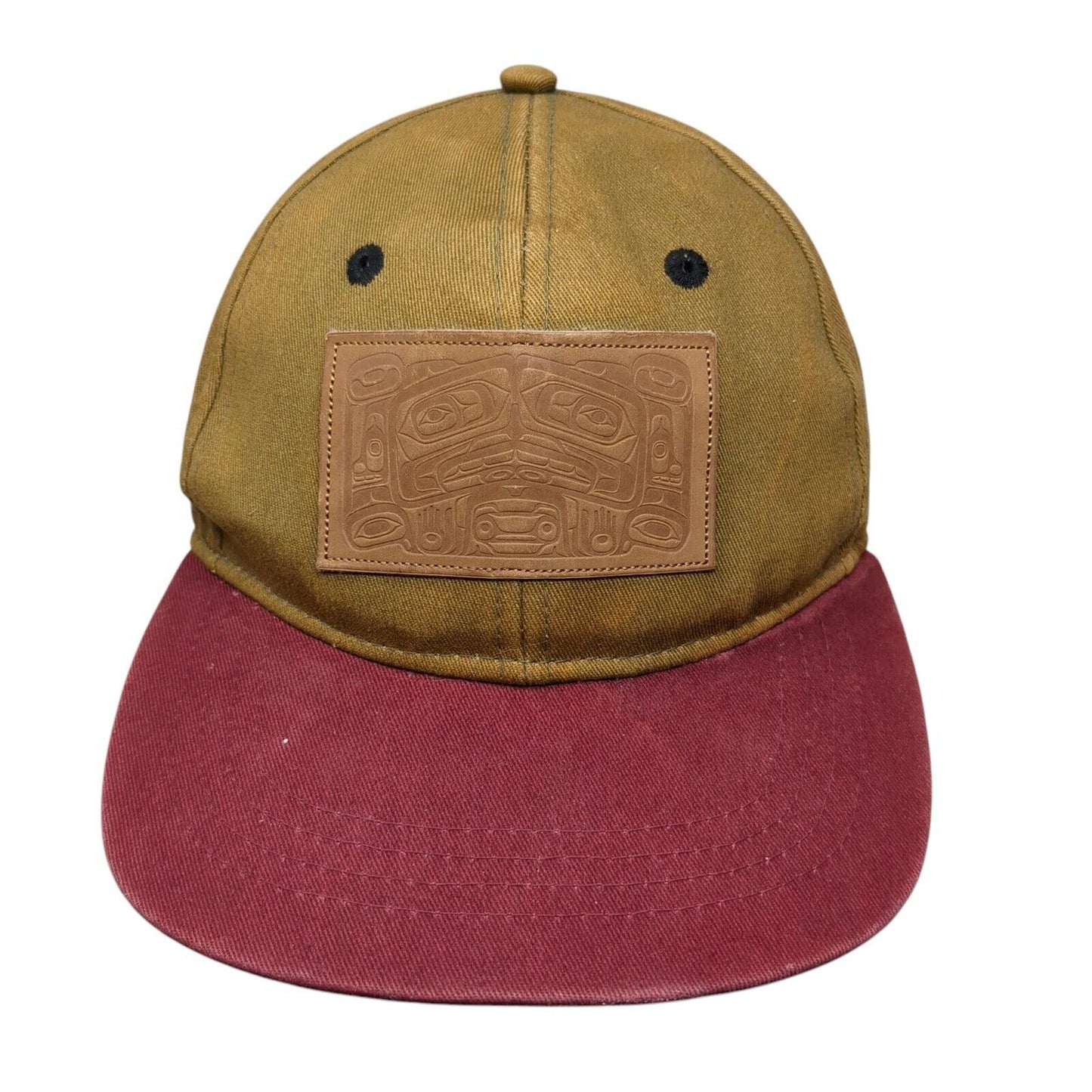 Native Northwest Snapback Hat Multi One Size Leather Patch Colorblock