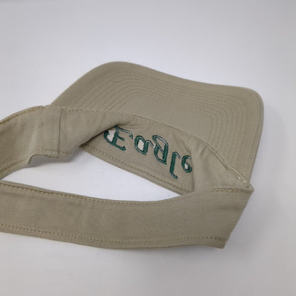 Eagle Fitted Sun Visor Hat Tan One Size Solid The Flexible Fit Otto