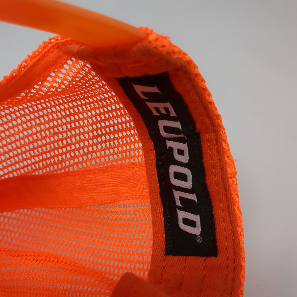 Leupold Trucker Hat Orange One Size Snapback Mesh High Visibility Hunting Cap