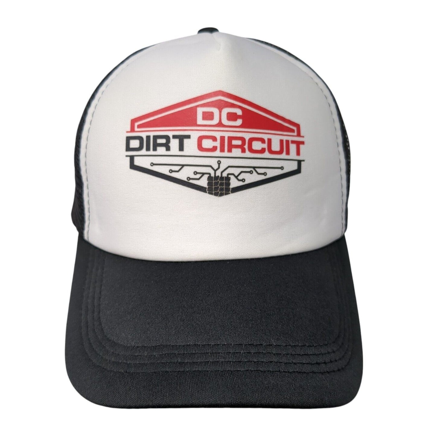 DC Dirt Circuit Snapback Trucker Hat Black OSFA Mesh Back Colorblock