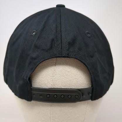 Academy Mortgage Snapback Hat Black One Size Distressed American Flag Underbrim