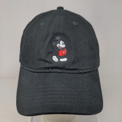 Mickey Mouse Slideback Hat Black One Size Embroidered Adjustable Disney